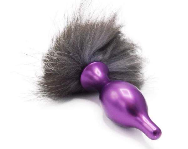 The Fetish Academy – Silver Fox Fur Bunny Tail Butt Plug