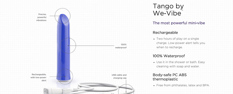 tango by wevibe specifications