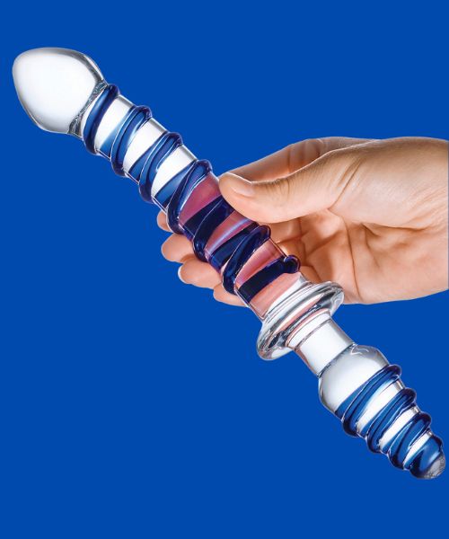 Glas – Mr. Swirly Double-Ended Glass Dildo & Butt Plug